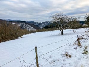Лангшайд (Langscheid): Снежная зима в Германии